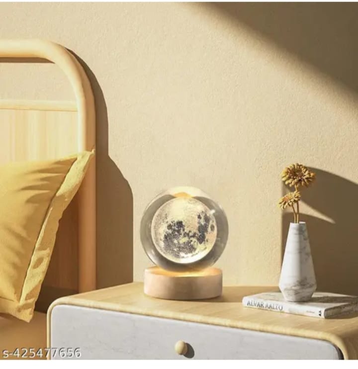 "Touch the Moon – Realistic 3D Printed Moon Lamp"