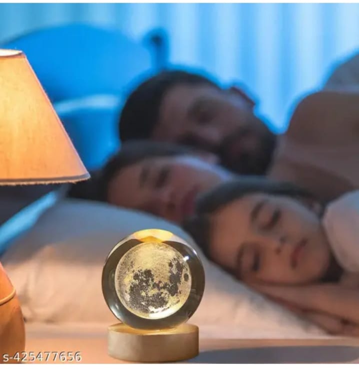 "Touch the Moon – Realistic 3D Printed Moon Lamp"