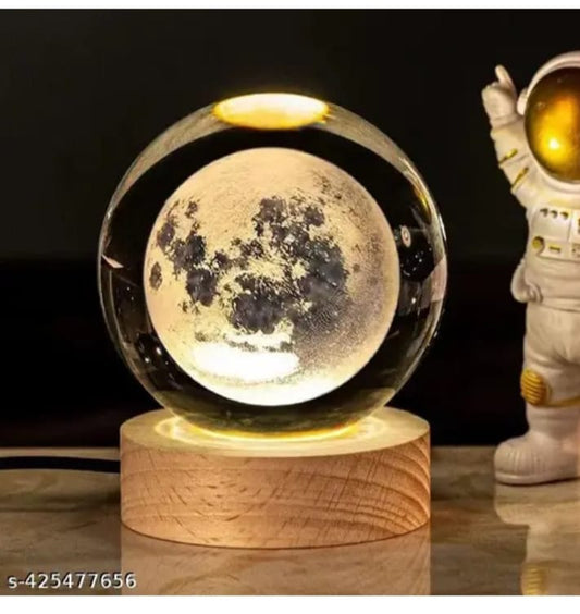 "Touch the Moon – Realistic 3D Printed Moon Lamp"